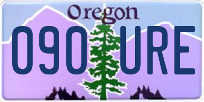 OR license plate 090URE