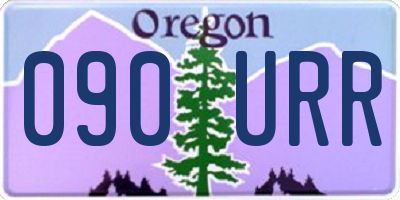 OR license plate 090URR