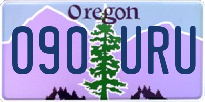 OR license plate 090URU
