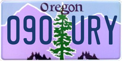 OR license plate 090URY
