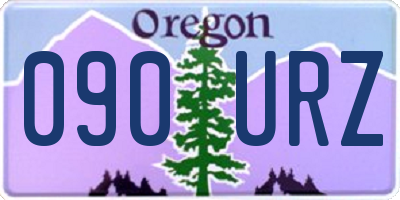 OR license plate 090URZ