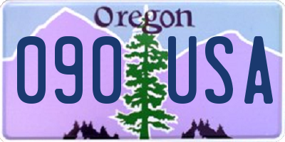 OR license plate 090USA