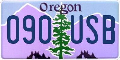 OR license plate 090USB
