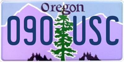 OR license plate 090USC