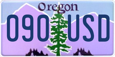 OR license plate 090USD