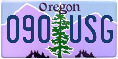 OR license plate 090USG