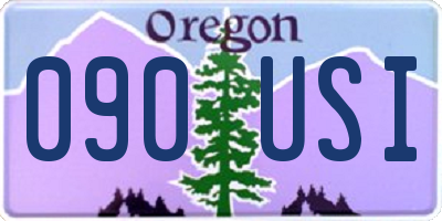 OR license plate 090USI