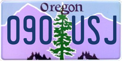 OR license plate 090USJ