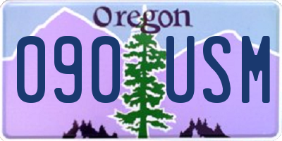 OR license plate 090USM