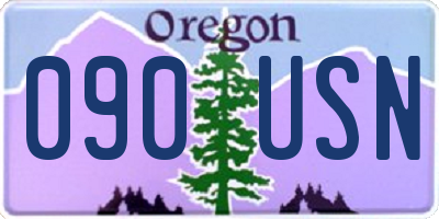 OR license plate 090USN
