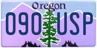 OR license plate 090USP