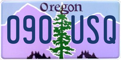 OR license plate 090USQ