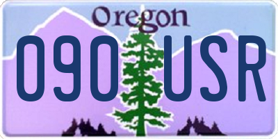 OR license plate 090USR