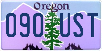 OR license plate 090UST