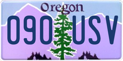 OR license plate 090USV