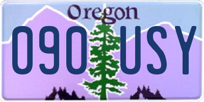 OR license plate 090USY