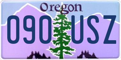 OR license plate 090USZ