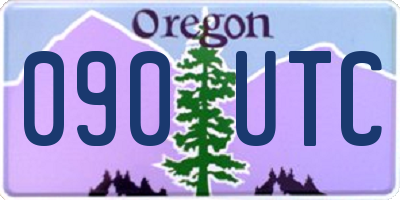 OR license plate 090UTC