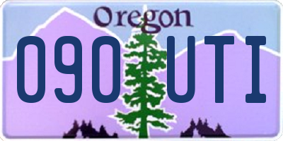 OR license plate 090UTI
