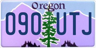 OR license plate 090UTJ