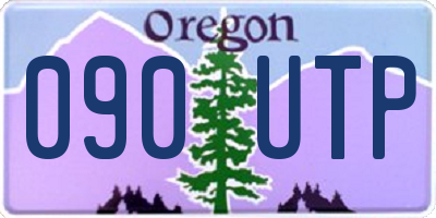 OR license plate 090UTP