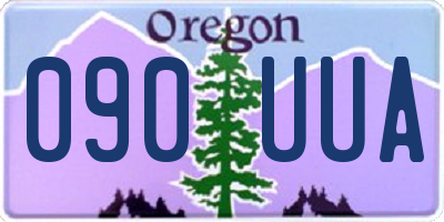 OR license plate 090UUA