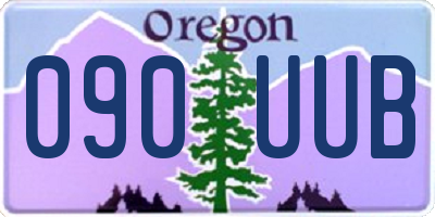 OR license plate 090UUB