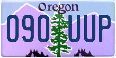 OR license plate 090UUP