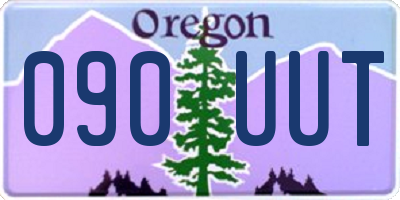 OR license plate 090UUT