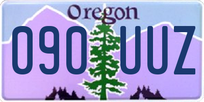 OR license plate 090UUZ