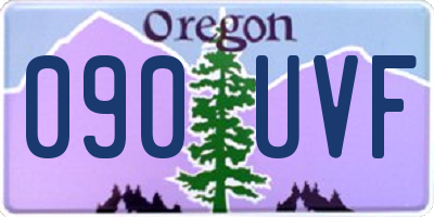 OR license plate 090UVF