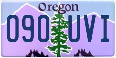 OR license plate 090UVI