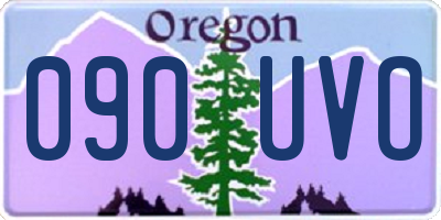 OR license plate 090UVO