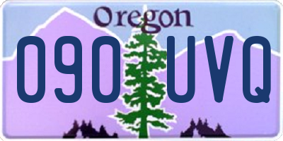 OR license plate 090UVQ