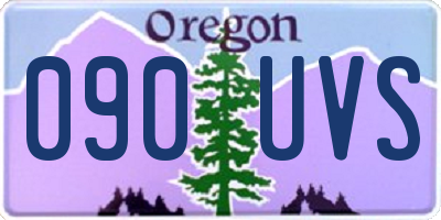 OR license plate 090UVS