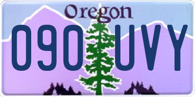 OR license plate 090UVY