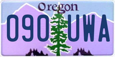 OR license plate 090UWA