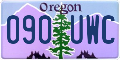 OR license plate 090UWC