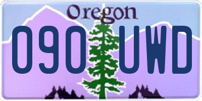 OR license plate 090UWD
