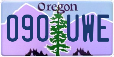 OR license plate 090UWE