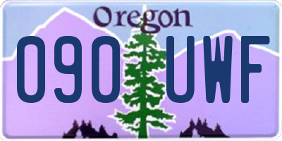OR license plate 090UWF