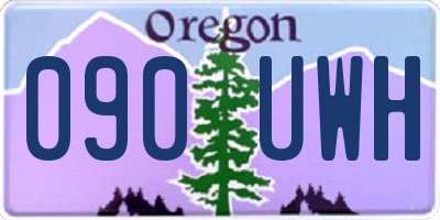 OR license plate 090UWH