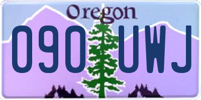 OR license plate 090UWJ