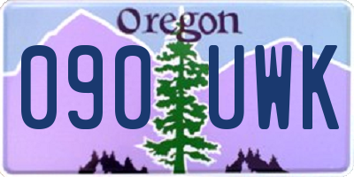 OR license plate 090UWK