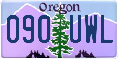 OR license plate 090UWL