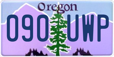 OR license plate 090UWP