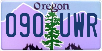OR license plate 090UWR