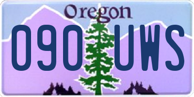 OR license plate 090UWS