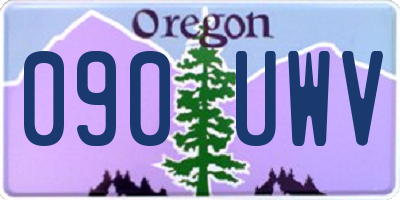 OR license plate 090UWV