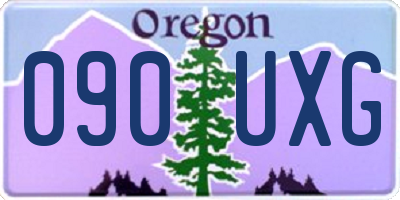 OR license plate 090UXG